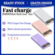 SG【READY STOCK】💘Upgraded 100W ultra fast charging large capacity power bank 30000mAh with built-in c