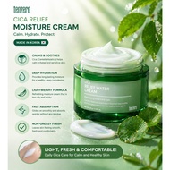 TENZERO Cica Relief Moisture Cream 50ml [Made in Korea] Soothing Moisturizer for Sensitive Skin Redn