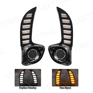 Car Front Bumper LED Daytime Running Light DRL For Toyota Yaris Vios 2020 2021 2022 Yellow White Dri