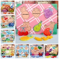 FARRELL Wooden Dinosaur Wooden Puzzle Montessori 3D Puzzle Cartoon Dinosaur 3D Puzzle Toddler Dinosa