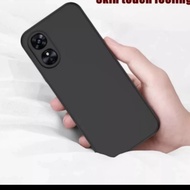 Oppo A17 A15 A15S Soft Case Silikon Premium Black Hitam Proteksi