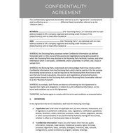 CONFIDENTIALITY AGREEMENT