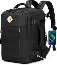 PIG PIG GIRL Travel Backpack for Men, 32L Expandable Carry On Backpack for Flight Approved for Women