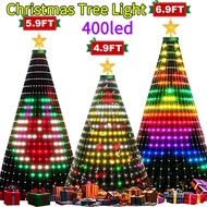 6/7FT X 20 String Lights, Smart Christmas Tree Light with DIY Scenario, 24 Mode, Timer & Music, Indo