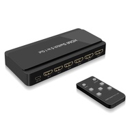 HDMI Switcher 4K@60Hz HDMI Switch Selector Supports Full HD 4K/1080P/3D & HDCP 1.4 for Switch,Xbox,P