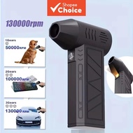 Handheld Mini Turbo Jet Fan 52m 130000 RPM Brushless Blower for Dust Cleaning
