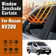 For Nissan NV200 / E-NV200 2009-2022 Car Visor Sunshade Curtain Foldable Mesh Anti UV Protection Sun