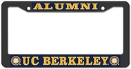 License Plate Frame UC Berkeley Alumni License Plate Frame UV Printed Metal Frame Car Plate Frame Screws for US Vehicles, Black - Silver, 12 x 6 Inches