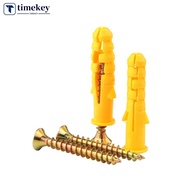 TIMEKEY Expansion Tube Wall Plug Set M6/8/10mm Multi Size Screw Anchor Kit Nylon Drywall Anchors wit