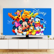 16.-Disney Cute anime New Style tapestry TV Dust Cover Elastic Hanging TV Cover Cloth remote control Computer cover 22 24 32 27 37 38 39 40 43 46 50 52 55 58 60 65 70 75 80 85inch smart tv