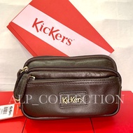 Kickers Leather Pouch Bag Leather Attach With Belt C87633-S