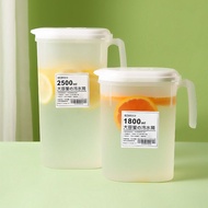 กาต้มน้ำสำหรับน้ำเย็นสไตล์ญี่ปุ่น Xiangyun3สำหรับใช้ในครัวเรือนทนทานต่ออุณหภูมิสูงหม้อชาผลไม้ความจุมากกาต้มน้ำถังน้ำดื่มตู้เย็น Ember Plastik เครื่องชงกาแฟ