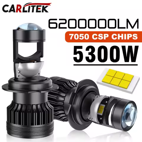 H7 H4 LED Laser Lens 1:1 LED Projector High Low Beam 9005 9006 HB3 H11 HB4 Car Headlight Plug&Play M