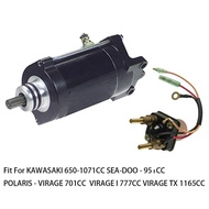 Starter & Relay Fit for KAWASAKI 650-1071CC SEA-DOO - 951CC POLARIS - VIRAGE 701CC  VIRAGE I 777CC V