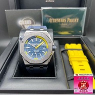 AudemarsPiguet - AP - Offshore - 15710ST.OO.A027CA.01 - Blue - Fullset - 98%New - 2019年Date - 保養卡 - 