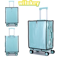 WITAKEY Luggage Protector , PVC Travel Baggage Cover,  Durable Transparent Dust Cover Suitcase Prote