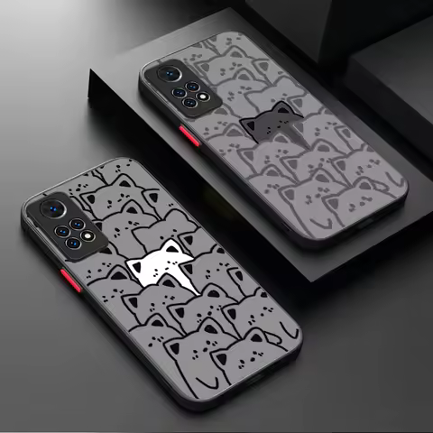 Lovely Graffiti Cat Phone Case for Xiaomi Redmi A5 A4 A3 A3X A2 A1 Plus 13X Redmi K70 Ultra K70E K60