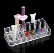 透明 多格 唇膏收納盒／24格展示架整理盒／指甲油 口紅收納盒 化妝品刷子收納