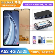 AMOLED Screen for Samsung Galaxy A52 Lcd Display Digital Touch Screen with Frame for Samsung A52 4G 