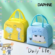 DAPHNE Cartoon Lunch Bag,  Cloth Thermal Bag Insulated Lunch Box Bags, Convenience Portable Lunch Box Accessories Tote Food Small Cooler Bag