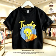 Ready stock Tweety Bird Printed Tshirt For Kids | Tshirt Budak Lelaki | 100% Cotton | Premium | Shor