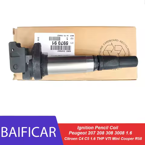 Brand Genuine Ignition Pencil Coil 597091 597064 For Peugeot 207 208 308 3008 1.6 Citroen C4 C5 1.6 