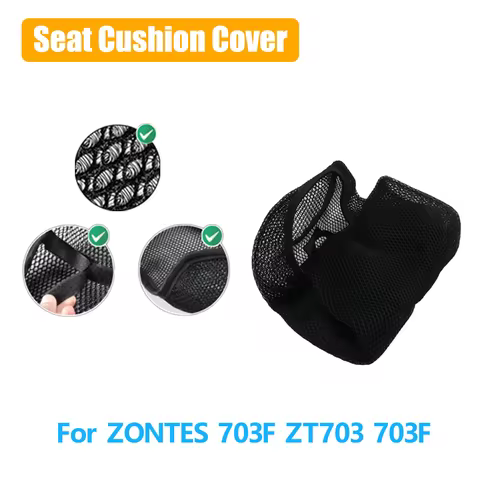 For ZONTES ZT703F ZT 703 703F Motorcycle 3D Mesh fabric Cushion Breathable Waterproof Protection Sea