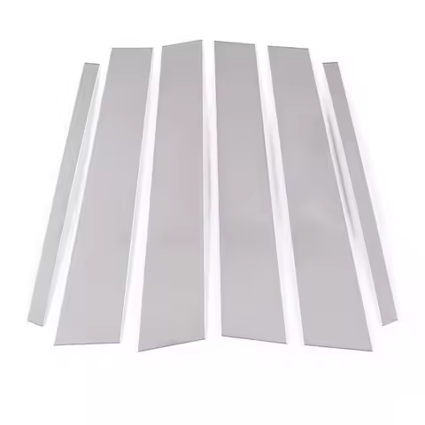 For Audi Q2L Q3 Q5 Q7 Q8 window decoration side door frame bright black center pillar sticker 06-24