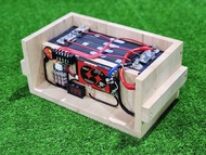 แบตลิเธียม 12v 100ah (ของใหม่มือ1) สีฟ้าลูกแบนยาว 3.2v 4s ครบชุด BMS DALY 100A แบตเตอรี่ LiFePo4 ใส่