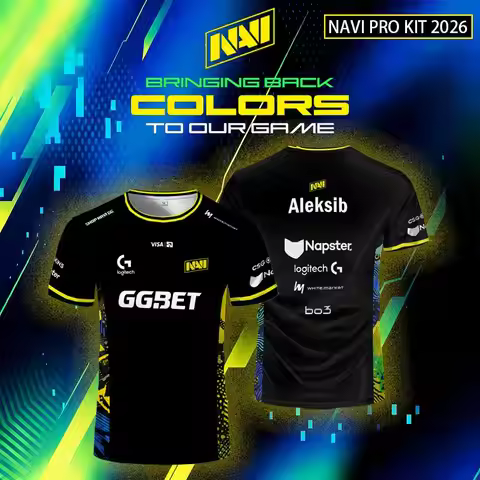 NAVI Esports Club 26 Jerseys CS2 Major Game Breathable Quick-Drying T shirts Customizable Men's Wome