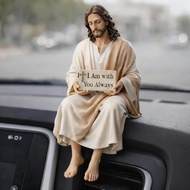 Hand-painted "i Am With You Always" Jesus Statue - Meaningful Gift Of Faith & Comfort, Serene Z5z9