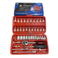 BEST TOOLLS 46 SOCKET WRENCH SET 1/ 4 inch 46pcs / SCREWDRIVER SOCKET WRENCH
