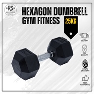 Hexagon Dumbbell 25KG Gym fitness dumbbell weight lifting
