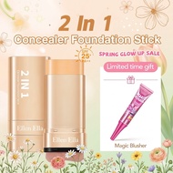 Ellen Ella Flawless Eraser Foundation Concealer Make Up Stick With Brush For MorenaWaterproof