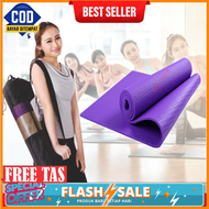 GRATIS TAS YOGA - Matras Yoga Anti Slip Kualitas Bagus + TAS / Matras Yoga / Yoga Mat / Matras Olahr