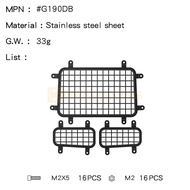 for H8H Defender Rear Window Upgrade Parts G190DS G190DB GRC 1/8 Stainless Steel Mesh Protection Win