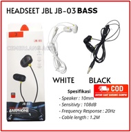 MURAHH Handsfree Earphone JB-03 Superbass plus mic headset JB03