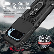 GOOGLE CASE PIXEL 6 / PIXEL 6 PRO SLIDE IRING CASE ROTARY STANDING PHONE SLIM FIT CASE PNEW