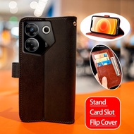 Tecno Camon 20s Pro 5G CK8n CK8nB Flip Wallet Leather Kickstand Case Card Holders Shockproof TPU Inn
