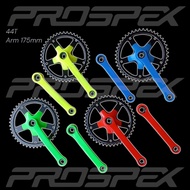 Crank single speed 44T / 46T / 48T 52T as box HT1 fixie bmx mini arm 170mm crank basikal
