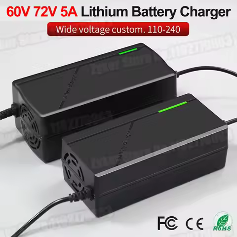 60V 72V 5A Lithium Battery Charger 67.2V 84V 5A Lithium Battery Pack 16S 20S 5A Smart Intelligent Fa