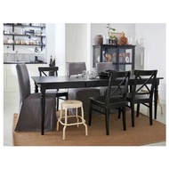 IKEA INGOLF Dining Chair Kerusi Meja Makan White black antique stain/ kerusi kayu kerusi meja makan