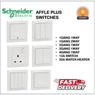 [Ready Stock] Schneider Switch (1GANG1WAY /1GANG2WAY/2GANG1WAY/3GANG1WAY/4GANG1WAY/20A WATERHEATER/1