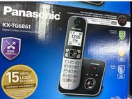 Panasonic KX-TG3821 / TG6861 TG3811 TG3711 Tg3721 TGK210 โทรศัพท์ไร้สายสีดำ Caller ID มีระบบตอบรับอั