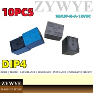 10pcs Relay SDA3F-N-A-12VDC Brand New 4-Pin 10A Normally Open Home Appliances Relay SDA3F-N-A-12VDC 