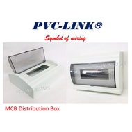 PVC LINK Standard  PVC MCB Distribution Box / PVC DB Box 8-12way 12-16way 19-23way - Kotak DB
