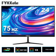 FYHXele pc monitor 24inch computer monitor 75Hz/100Hz/180Hz Full HD LCD Display Screen Office Home g