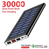 original genuine30000mAh Solar Power Bank High Capacity for Outdoors/camping/explore External Travel Charger Powerbank