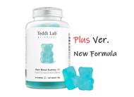 Unichi Teddi Lab Hair Boost Gummy Plus Green Grape Flavour 60 Gummies Multi Vitamins Zinc New Formul