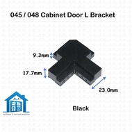 ⟬aga.alumglass⟭ PVC 048 / 045 Basin Cabinet Door Corner Bracket